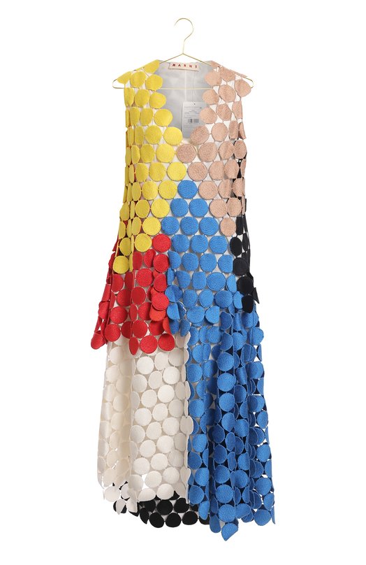 Платье из хлопка и вискозы | Marni | Разноцветный - 1
