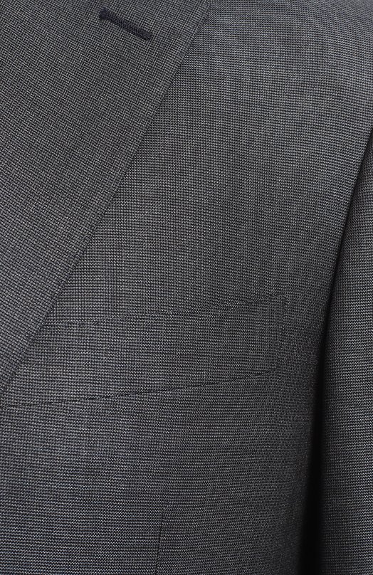 Пиджак из шерсти и шелка | Canali | Серый - 3