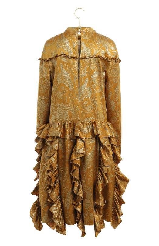 Шелковое платье | Rochas | Золотой - 2