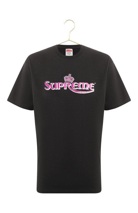 Хлопковая футболка | Supreme | Чёрный - 1