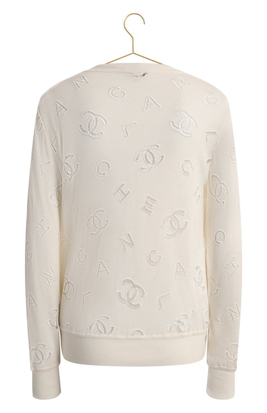 Пуловер из хлопка и кашемира | Chanel | Белый - 2