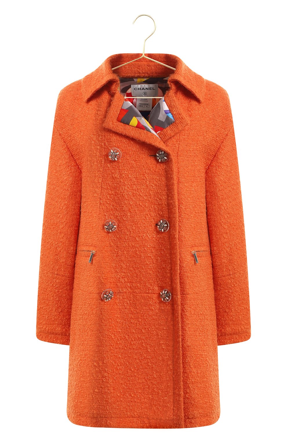 Шерстяное пальто | Chanel | Оранжевый - 1