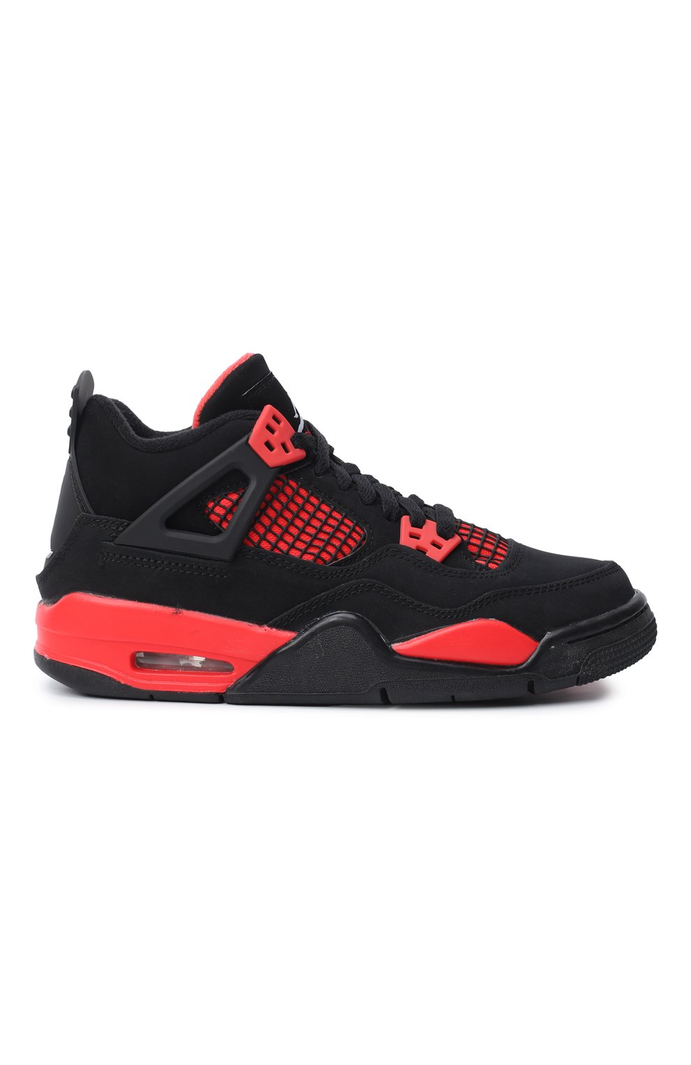 Кроссовки Air Jordan 4 Retro (GS) "Red Thunder" | Nike | Чёрный - 7
