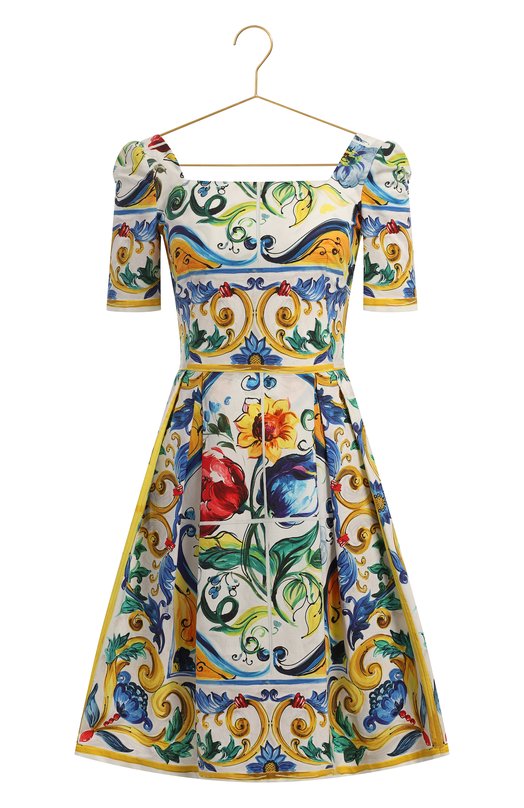 Хлопковое платье | Dolce & Gabbana | Разноцветный - 1
