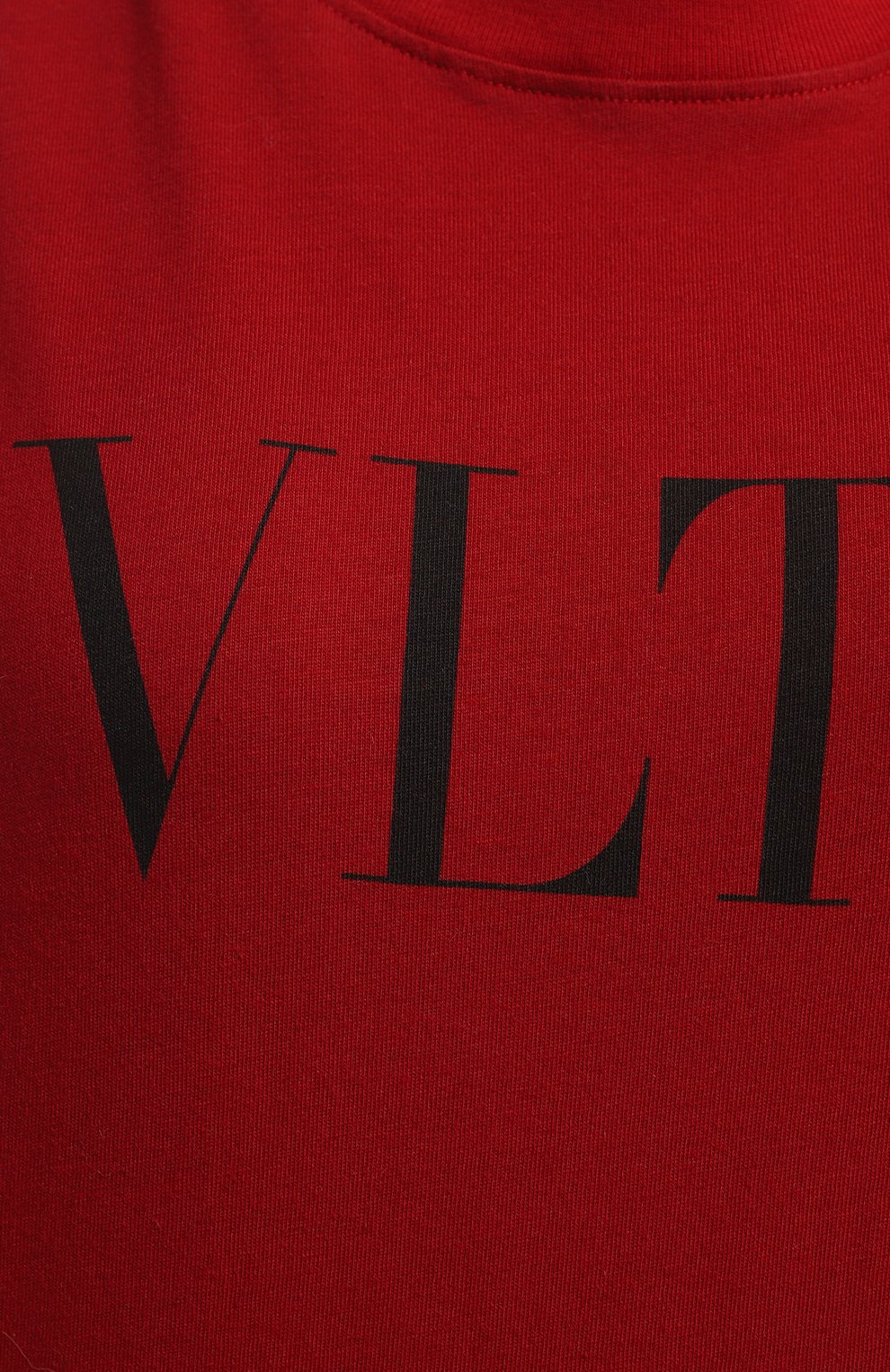 Хлопковая футболка | Valentino | Красный - 3