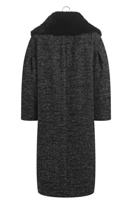 Пальто из льна и шерсти | Dolce & Gabbana | Серый - 2