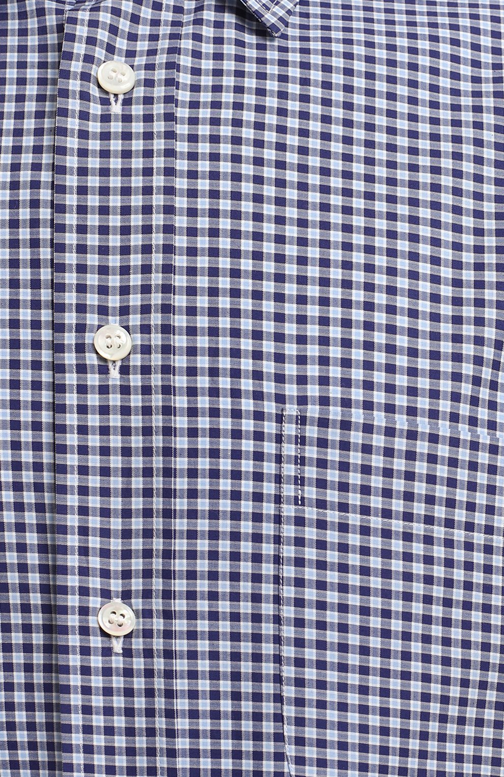 Хлопковая рубашка | Brioni | Синий - 3