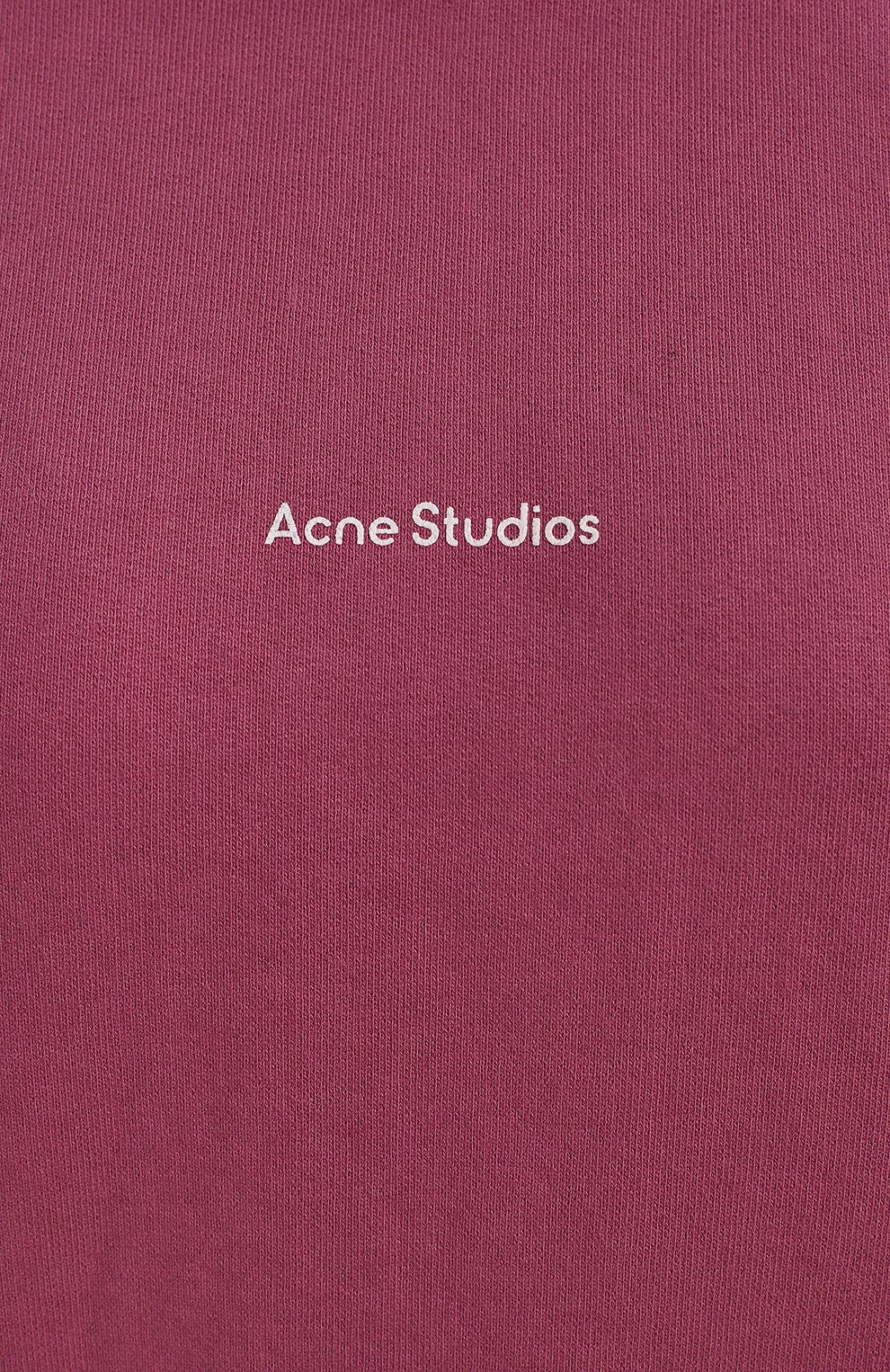 Хлопковое худи | Acne Studios | Фиолетовый - 3