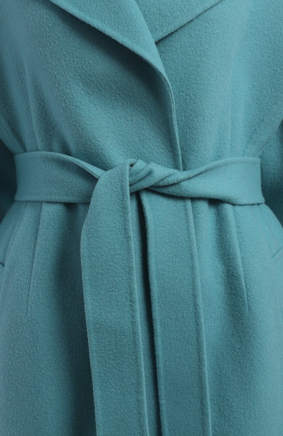 Кашемировое пальто | Bottega Veneta | Голубой - 3