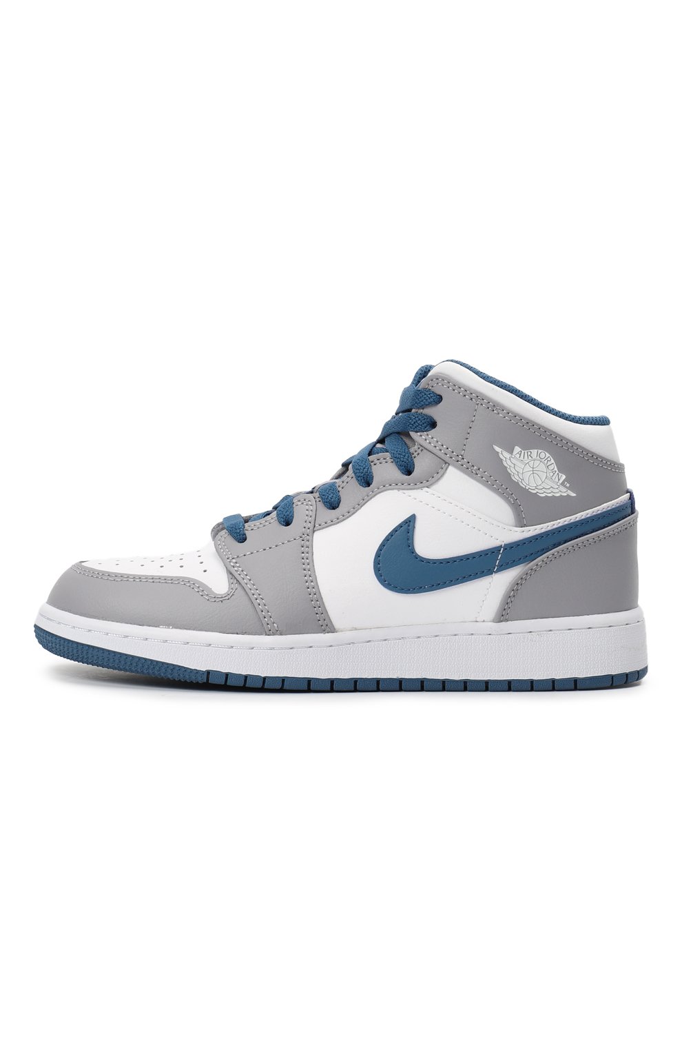 Кеды Jordan 1 Mid True Blue Cement | Nike | Серый - 4