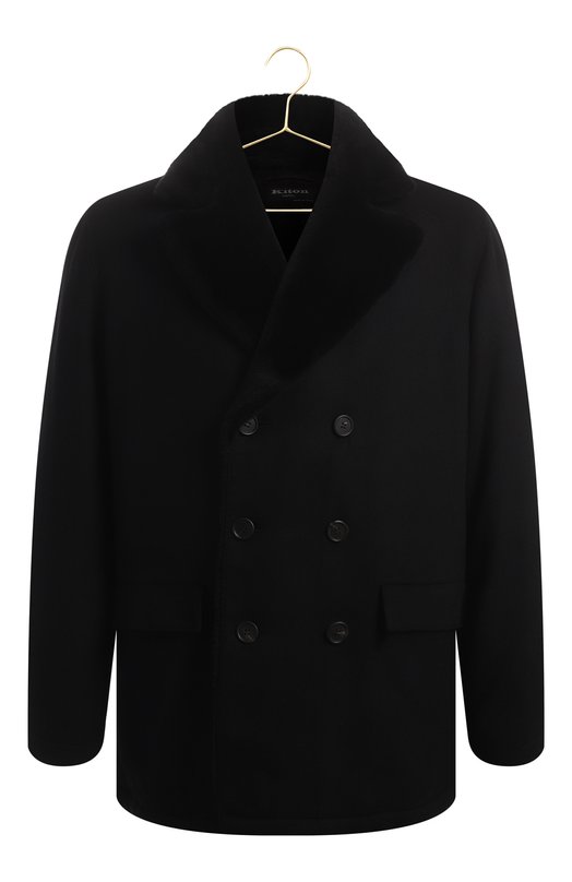 Кашемировое пальто | Kiton | Чёрный - 1