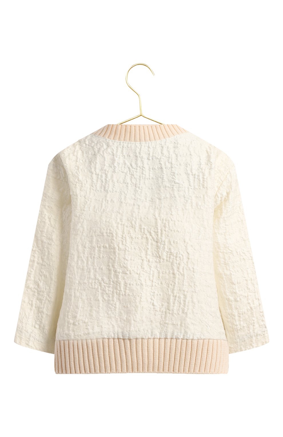 Пуловер из хлопка и шелка | Louis Vuitton | Кремовый - 2