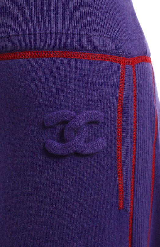 Кашемировый костюм | Chanel | Фиолетовый - 7