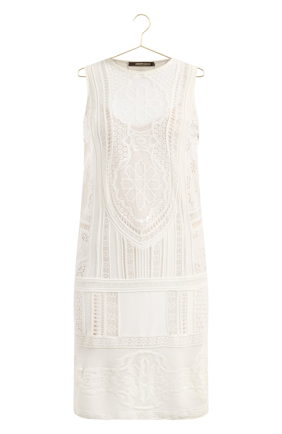 Платье из вискозы | Roberto Cavalli | Белый - 1