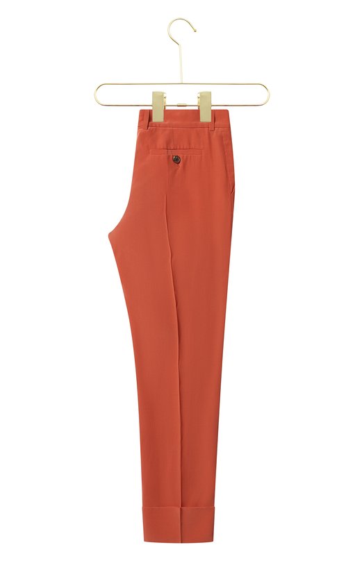 Шелковые брюки | Chloe | Оранжевый - 3