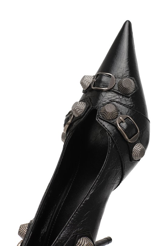 Кожаные туфли Cagole 90 | Balenciaga | Чёрный - 8