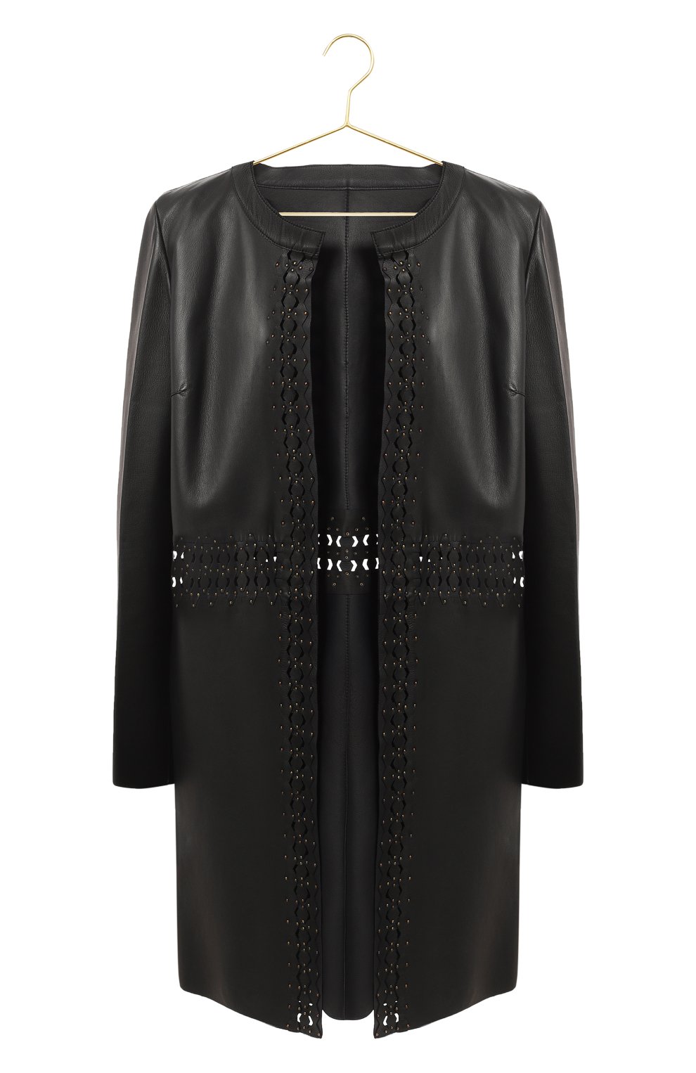 Кожаное пальто | Yves Salomon | Чёрный - 1
