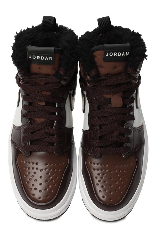 Кеды Air Jordan 1 Acclimate Fur Brown Basalt | Nike | Коричневый - 2