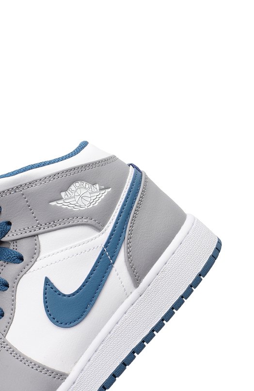 Кеды Jordan 1 Mid True Blue Cement | Nike | Серый - 8