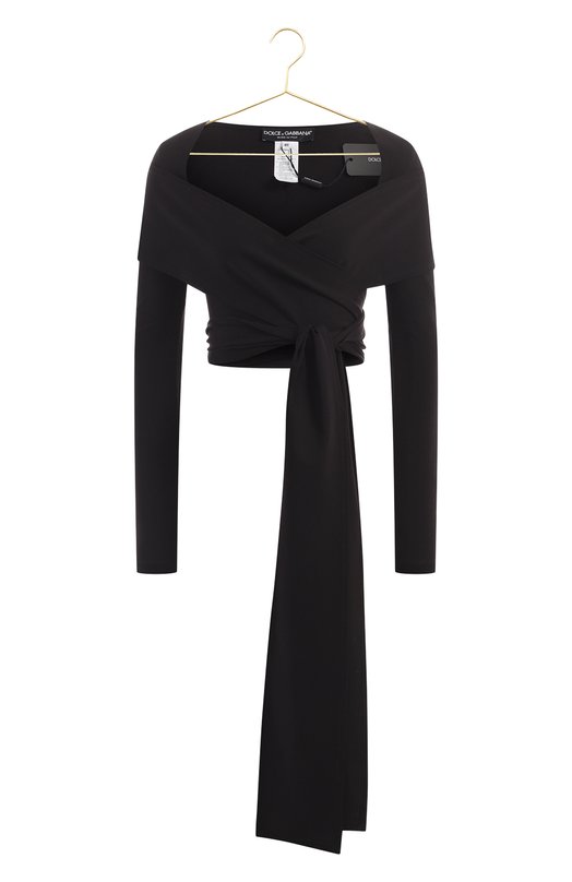 Блузка из вискозы | Dolce & Gabbana | Чёрный - 1