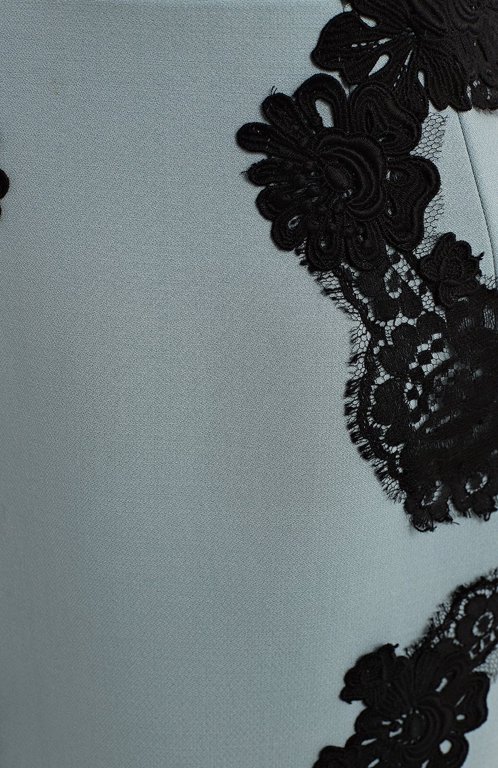 Платье из шерсти и хлопка | Dolce & Gabbana | Голубой - 3