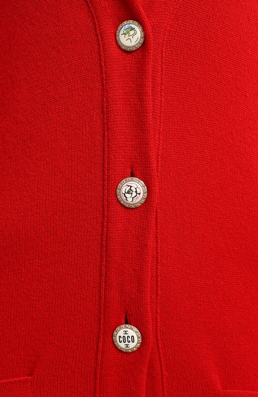 Кашемировый кардиган | Chanel | Красный - 3