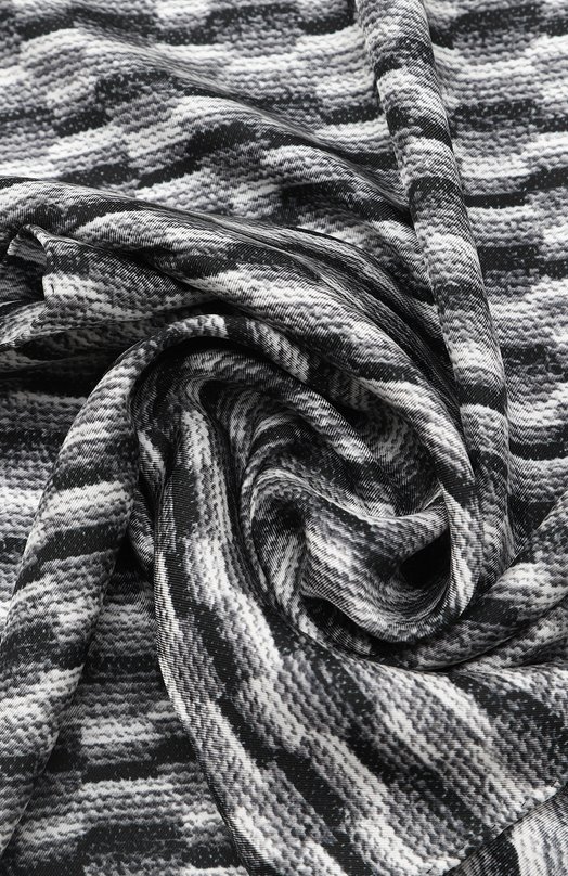 Шелковый шарф | Chanel | Серый - 2