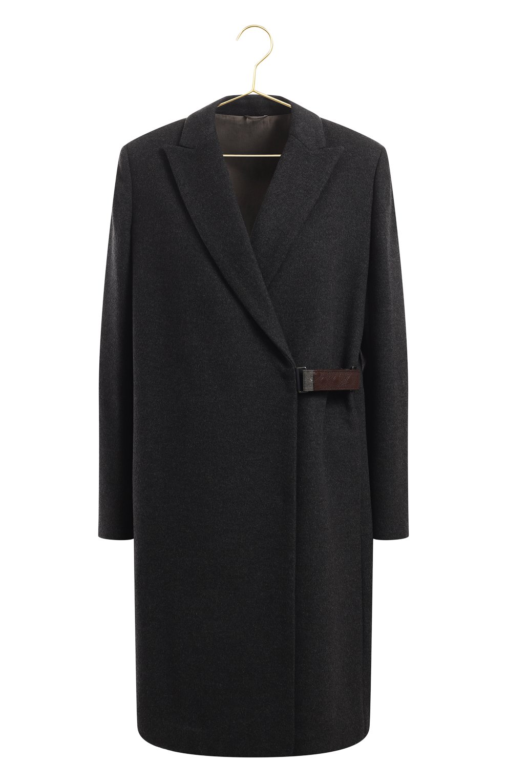 Пальто из шерсти и кашемира | Brunello Cucinelli | Серый - 1