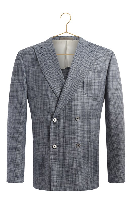Шелковый пиджак | Corneliani | Голубой - 1