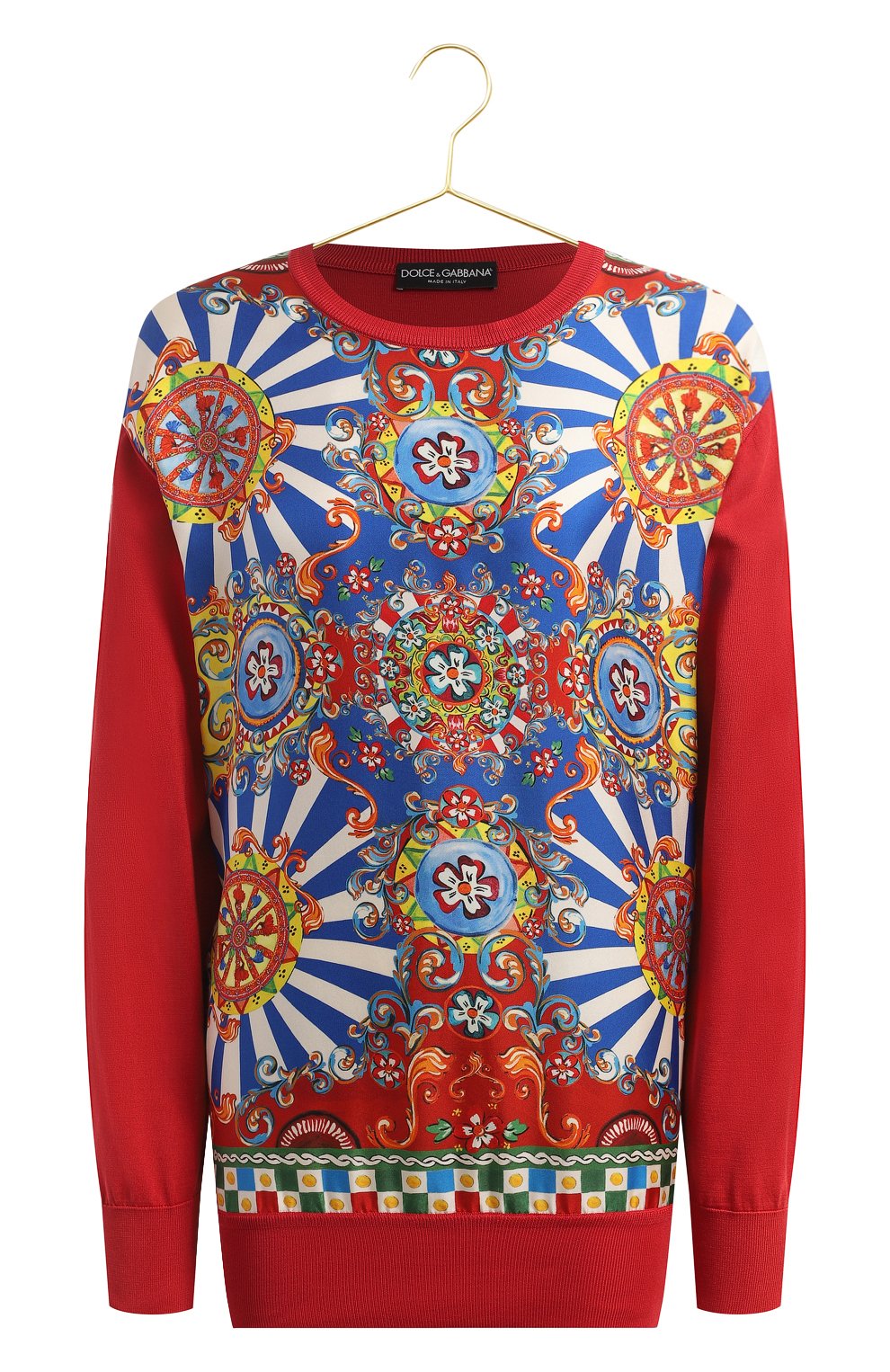 Шелковый пуловер | Dolce & Gabbana | Красный - 1