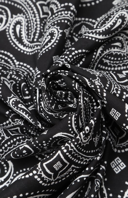 Хлопковый платок | Givenchy | Чёрно-белый - 3