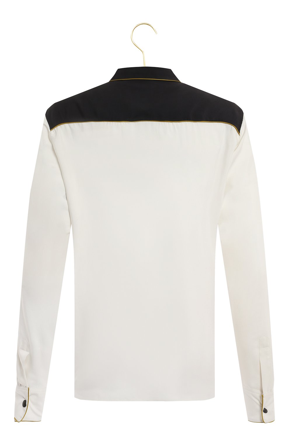 Шелковая рубашка | Bottega Veneta | Чёрно-белый - 2