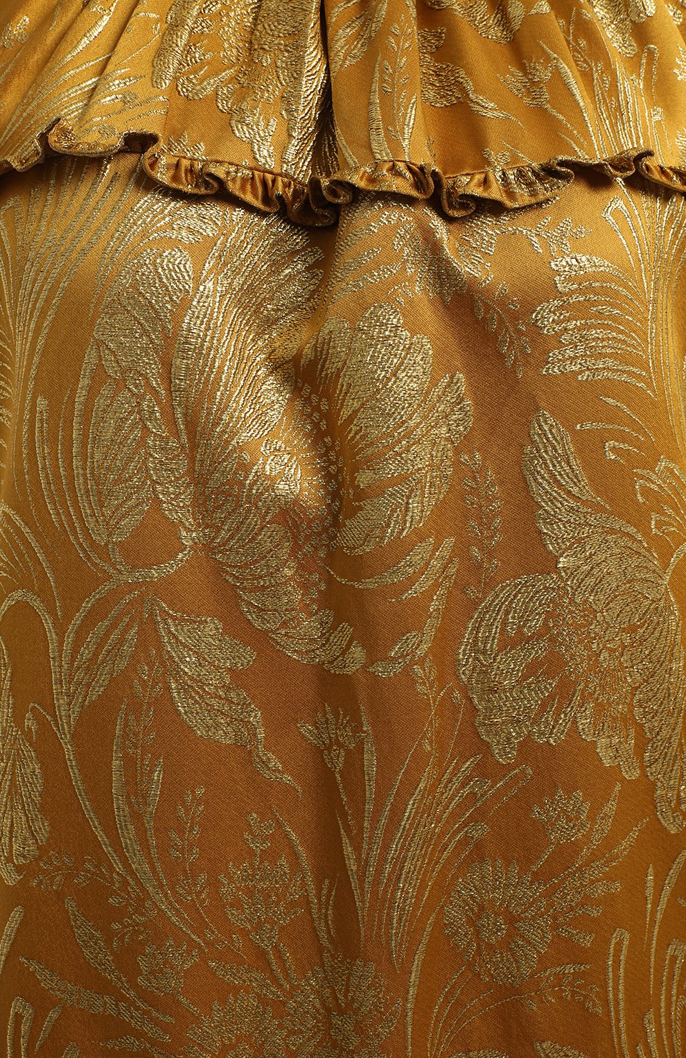 Шелковое платье | Rochas | Золотой - 3