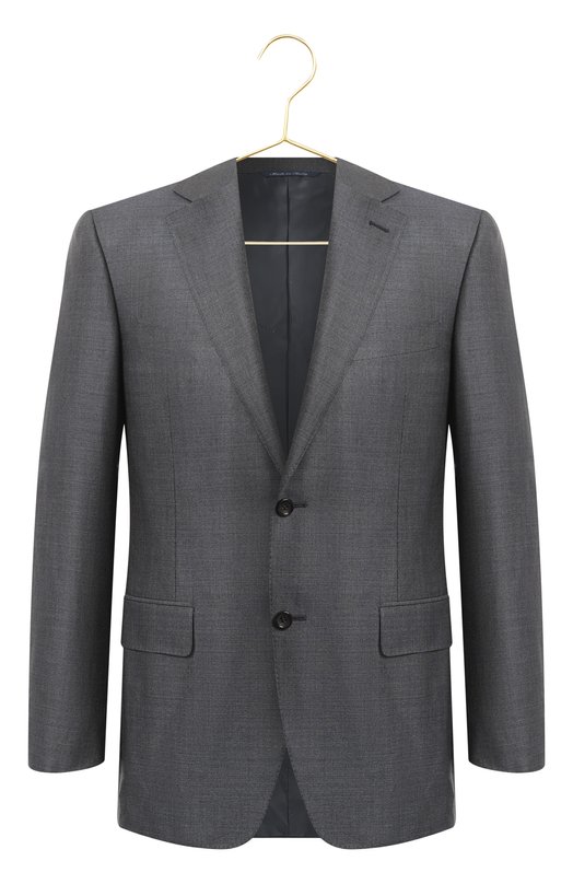 Пиджак из шерсти и шелка | Canali | Серый - 1