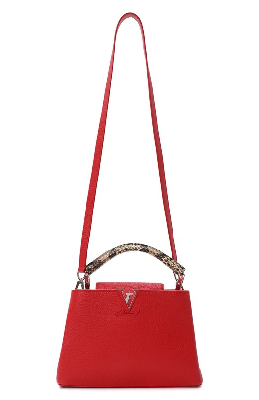 Сумка Capucines BB с отделкой из кожи питона | Louis Vuitton | Красный - 8