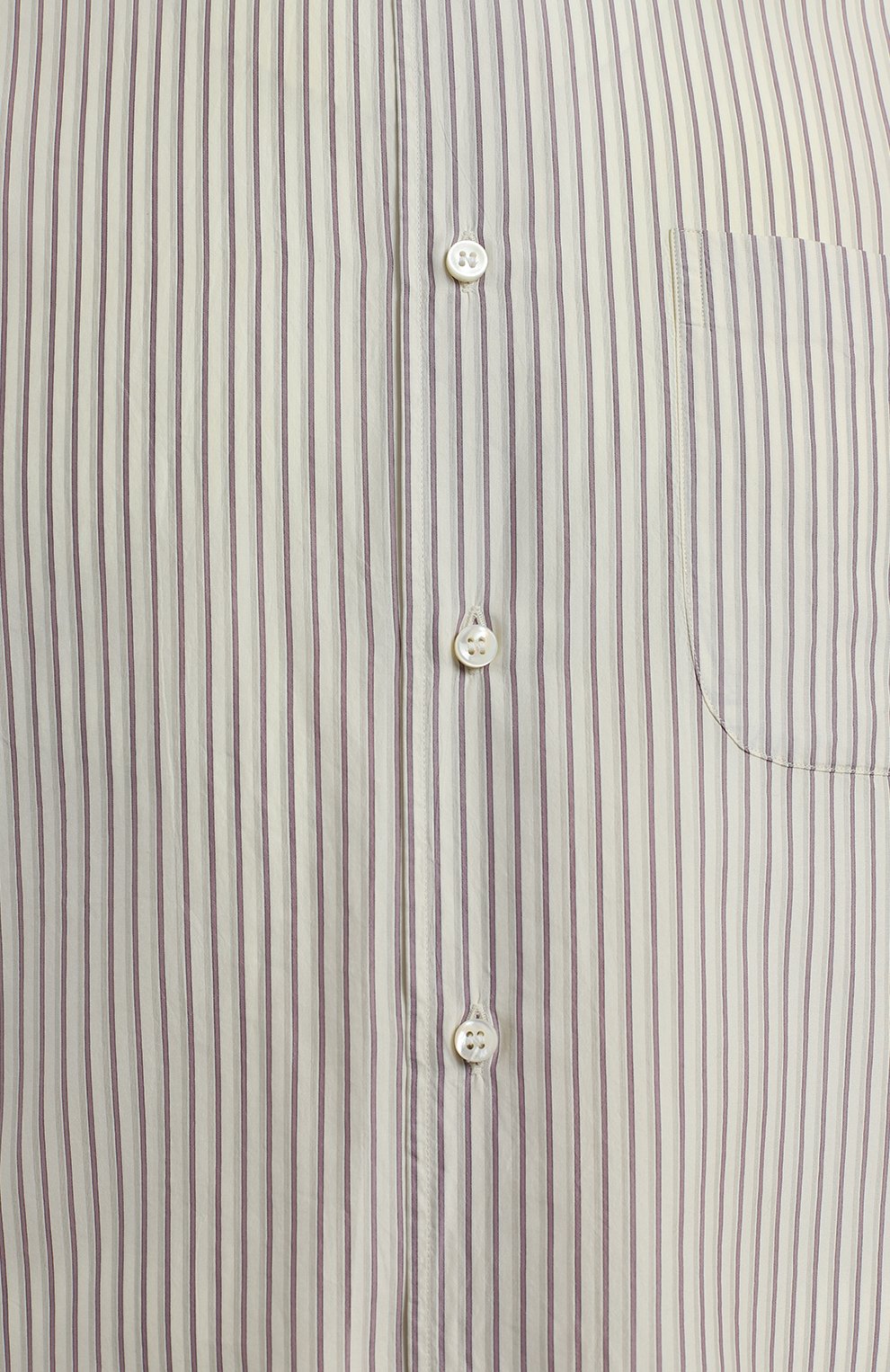 Рубашка из хлопка и шелка | Loro Piana | Кремовый - 3