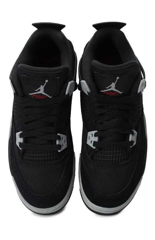 Кеды Jordan 4 Retro Black Canvas | Nike | Чёрный - 2