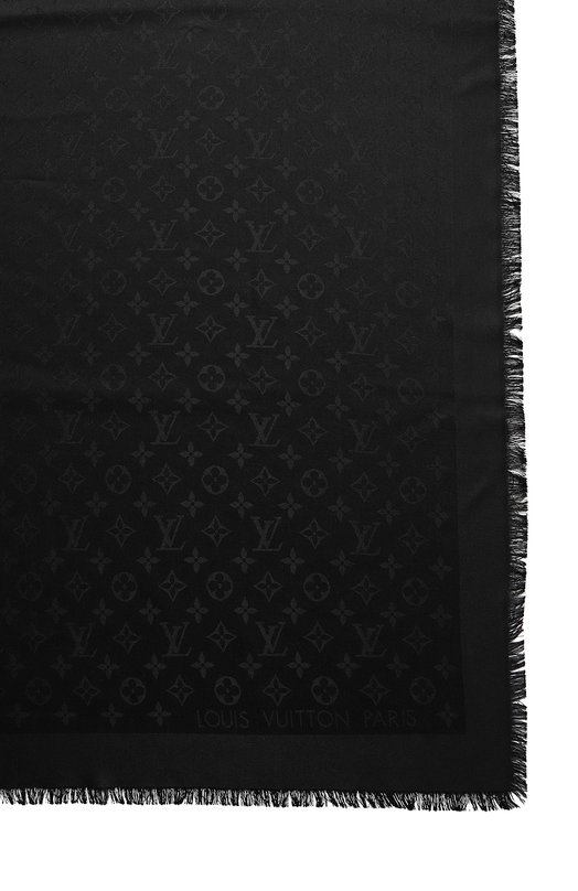 Платок из шелка и шерсти | Louis Vuitton | Чёрный - 3