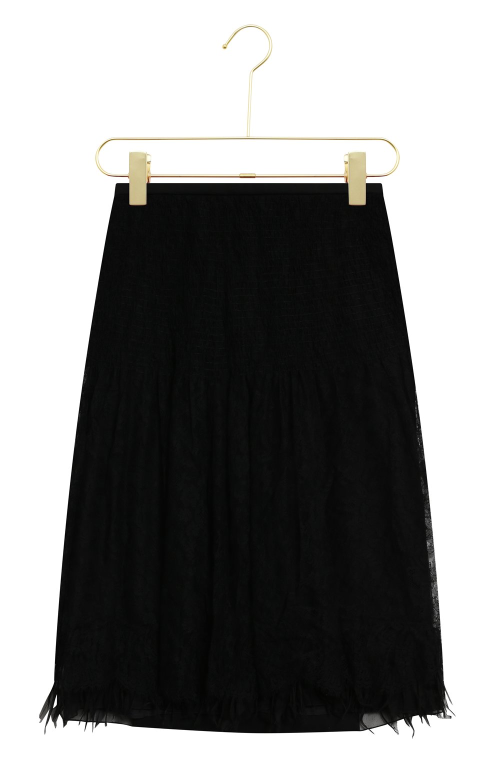 Комбинированная юбка | Rochas | Чёрный - 1