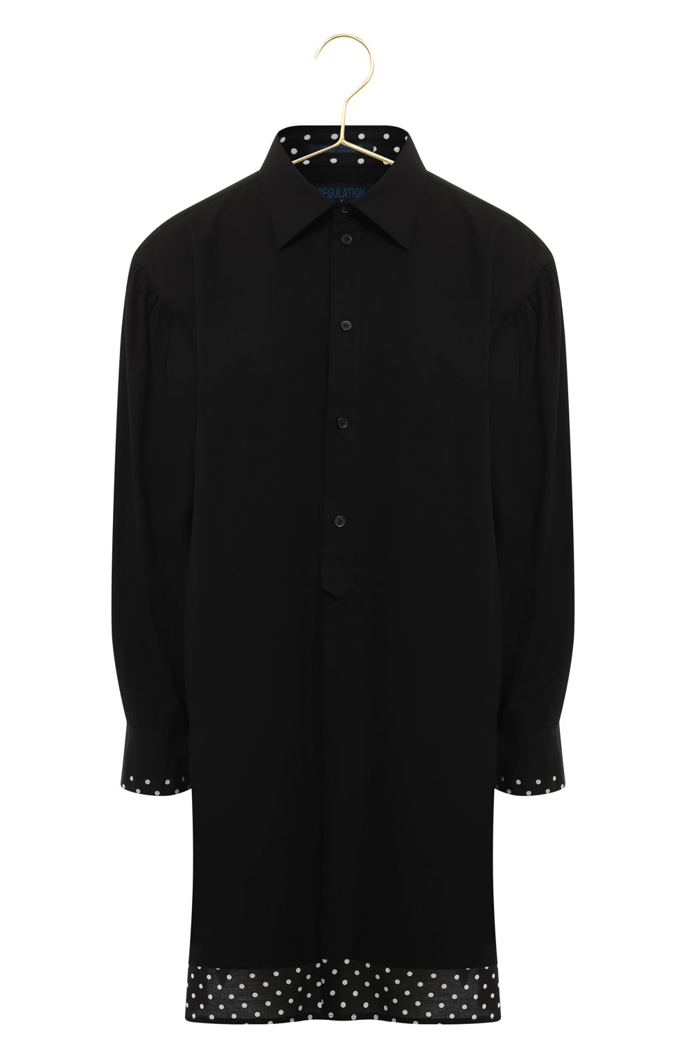 Хлопковая блузка | Yohji Yamamoto | Чёрный - 1