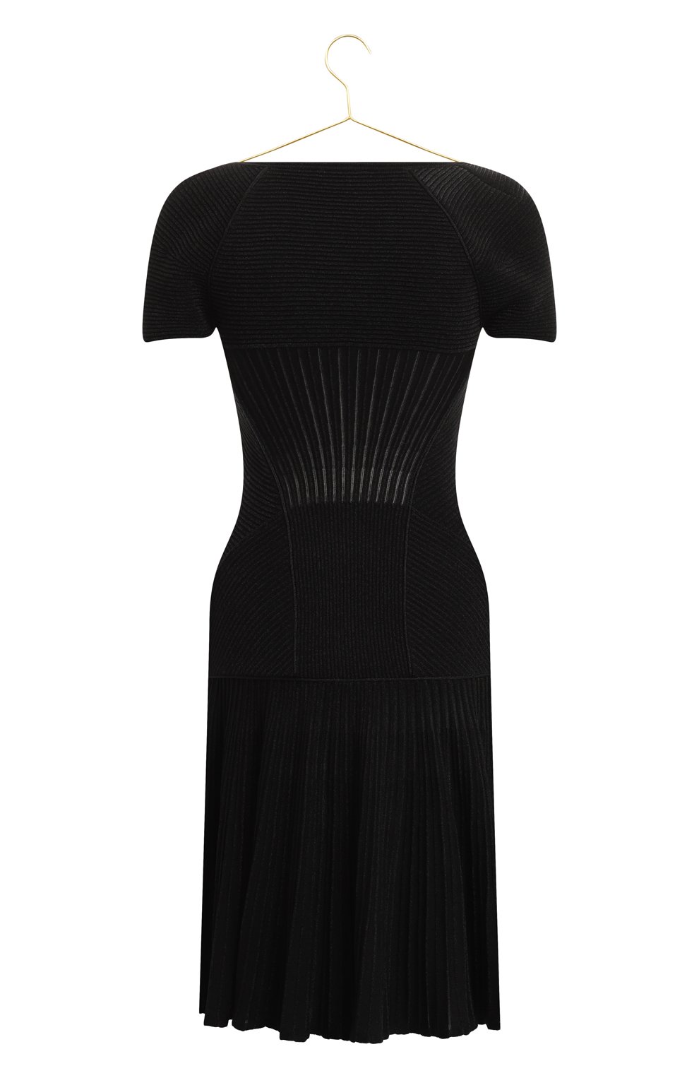 Платье из шерсти и вискозы | Alexander McQueen | Чёрный - 2