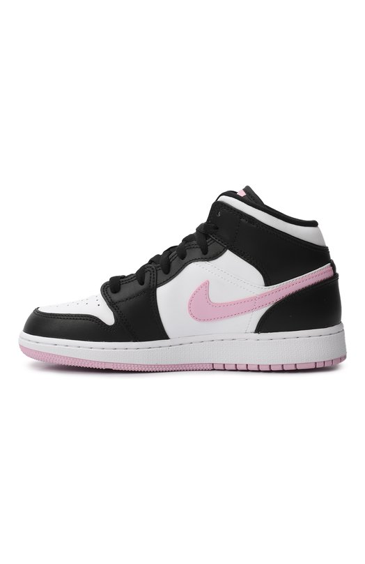 Кеды Air Jordan 1 Mid GS Arctic Pink | Nike | Чёрно-белый - 6