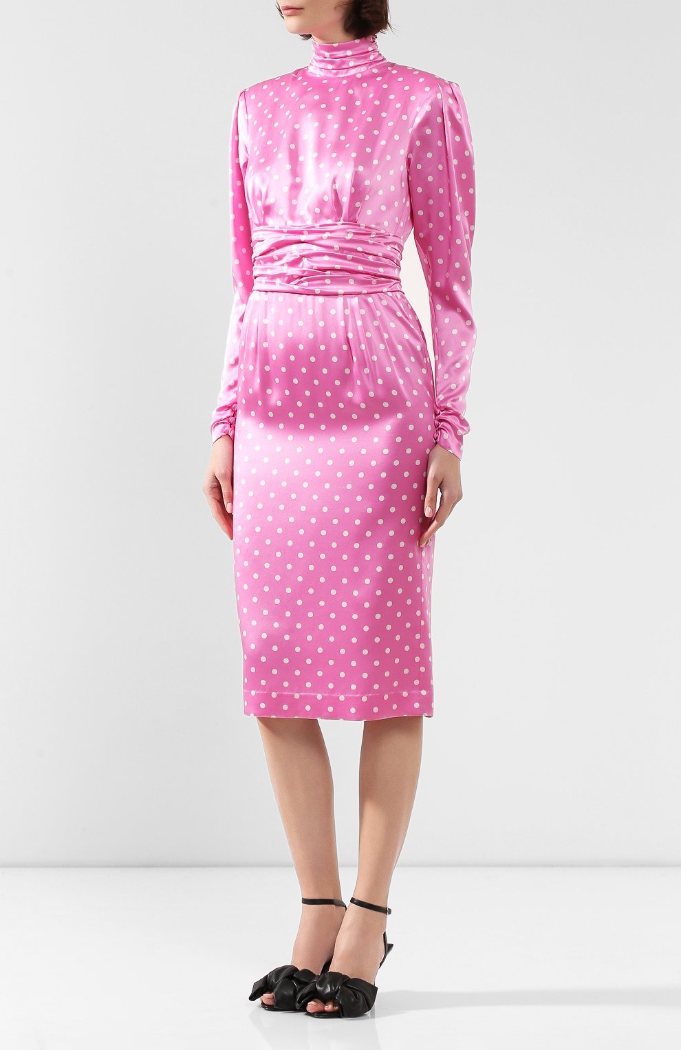 Шелковое платье | Alessandra Rich | Розовый - 5