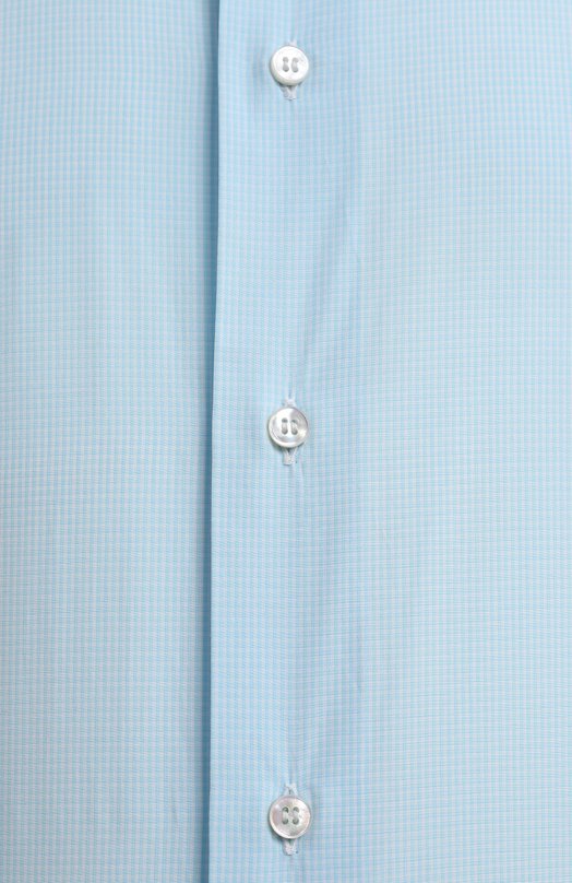 Хлопковая сорочка | Brioni | Голубой - 3