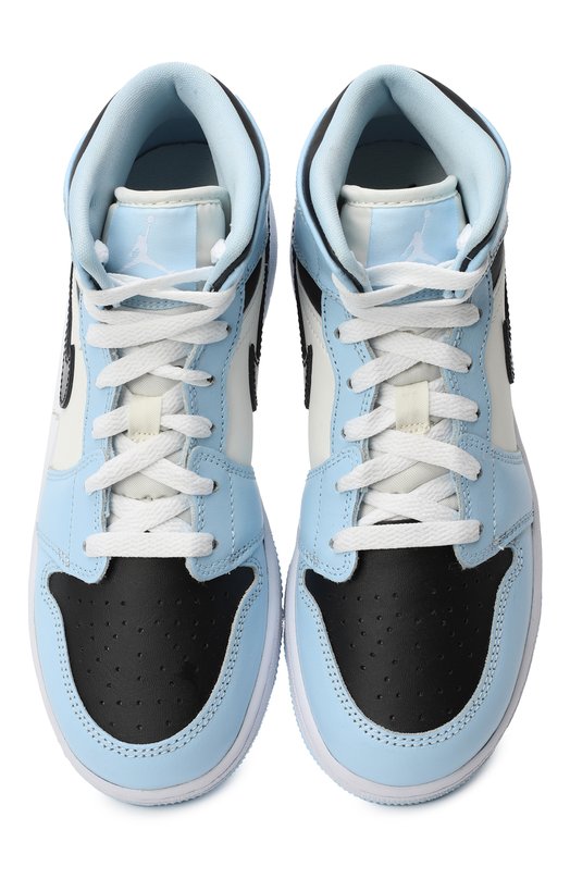 Кеды Air Jordan 1 Mid GS “Ice Blue” | Nike | Голубой - 2