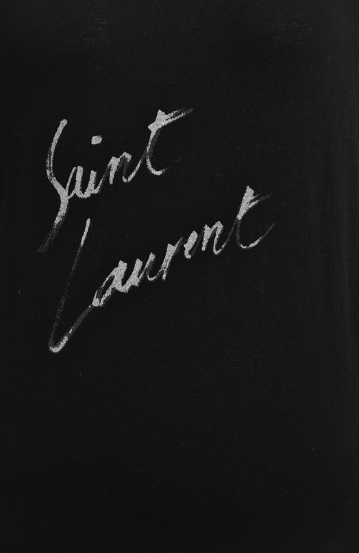 Хлопковая футболка | Saint Laurent | Чёрный - 3