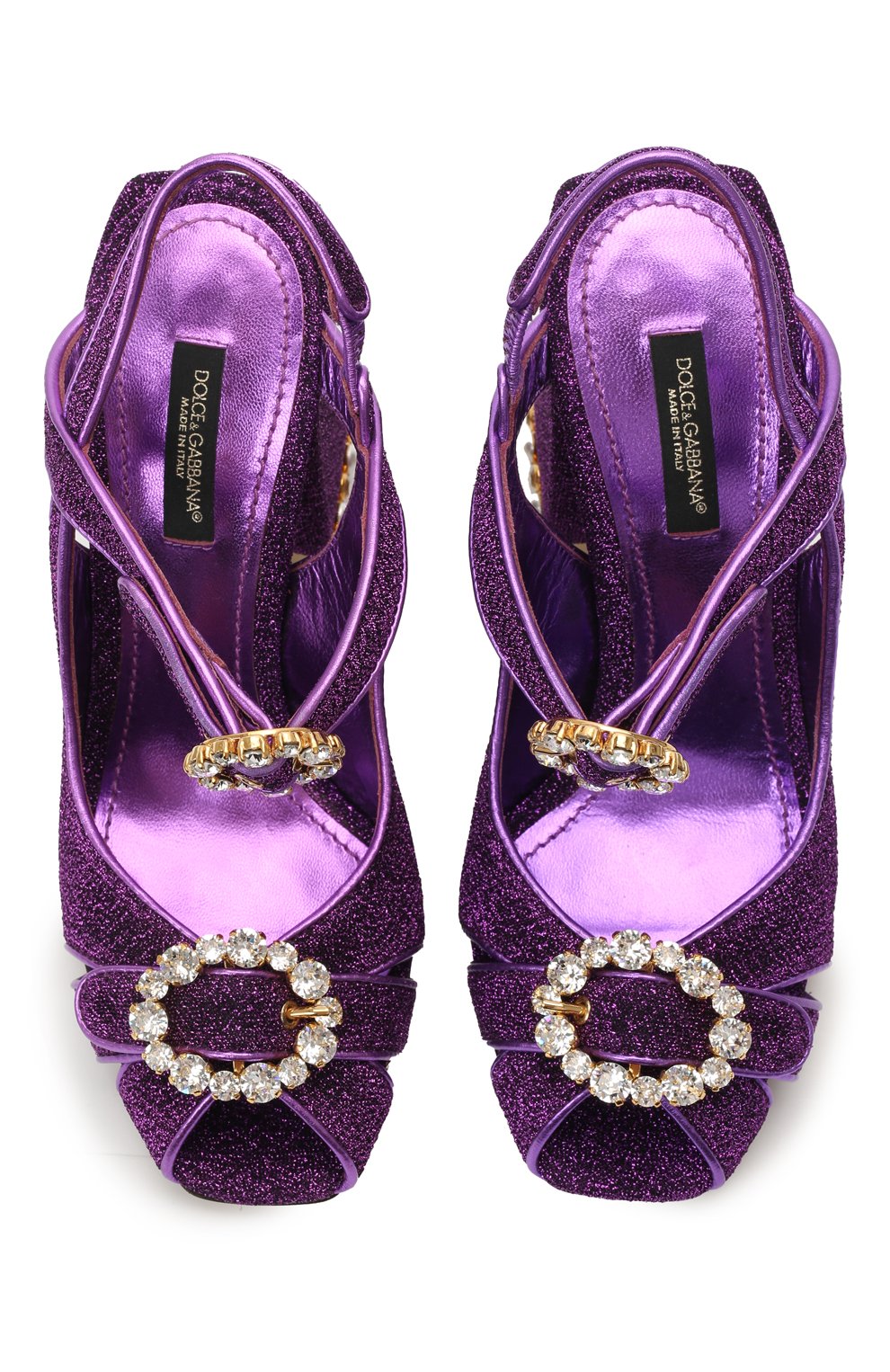 Комбинированные босоножки Bette Quadra 105 | Dolce & Gabbana | Фиолетовый - 2