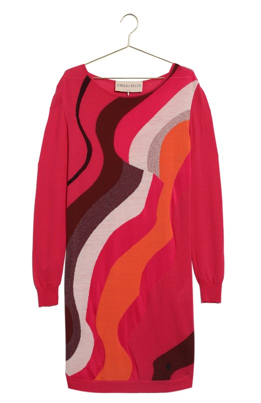 Платье из шерсти и вискозы | Emilio Pucci | Красный - 1