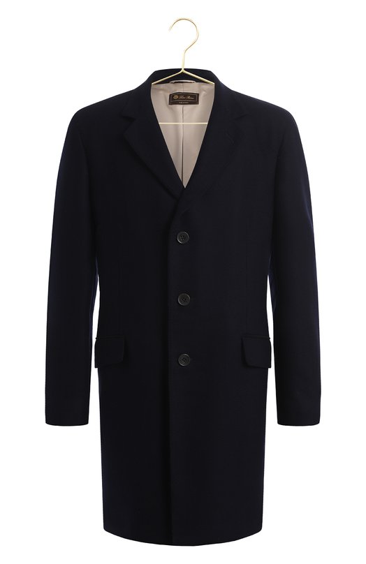 Шерстяное пальто | Loro Piana | Синий - 1