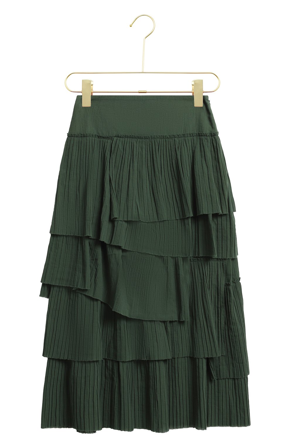 Хлопковая юбка | Sonia Rykiel | Зелёный - 1